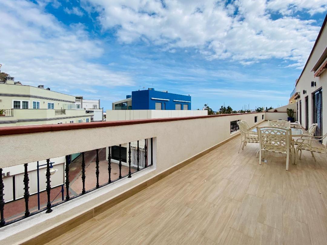 Ferienwohnung The Penthouse Puerto De Mogan Exterior foto